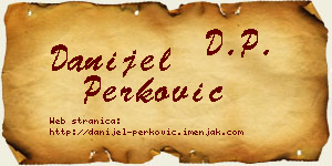 Danijel Perković vizit kartica